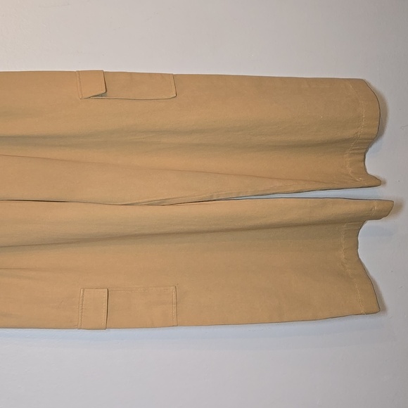 Anthropologie Avec Les Filles Pleated Wideleg Cargo Trousers Khaki NWOT - Picture 7 of 13